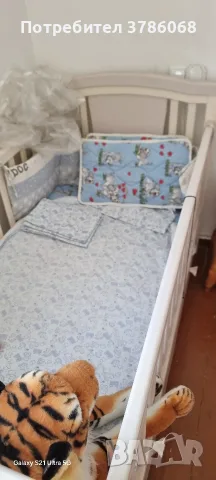 Продавам детско легло ново с матрак и две възглавници , снимка 2 - Мебели за детската стая - 55674923