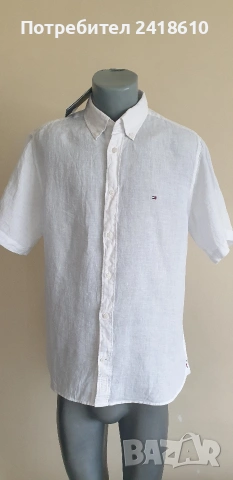 Tommy Hilfiger Linen Regular Fit Mens Size L НОВО! Лен ОРИГИНАЛ! Мъжка Ленена Риза!