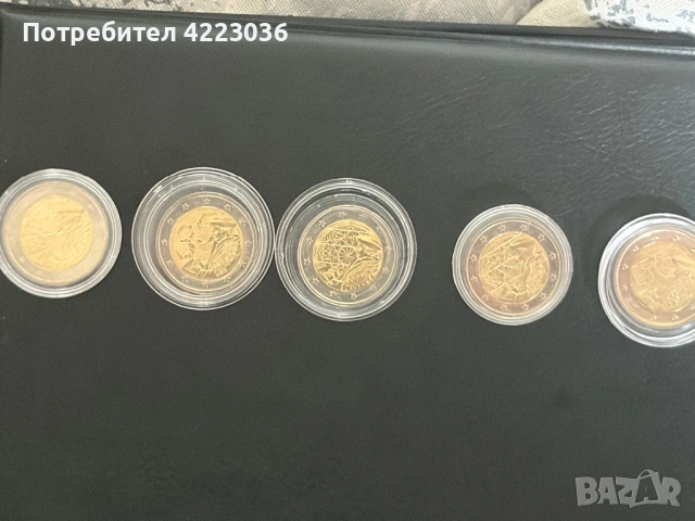 Евромонети от 2€ и 1€ Словения Словакия Андора Естония Монако Люксембург и още, снимка 3 - Нумизматика и бонистика - 54265988