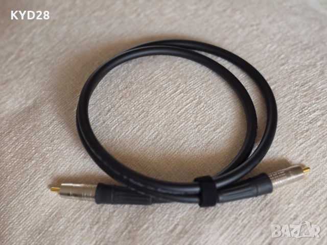 VIABLUE NF-75 Silver S/PDIF RCA – Висок клас цифров коаксиален кабел, снимка 2 - Други - 54903756