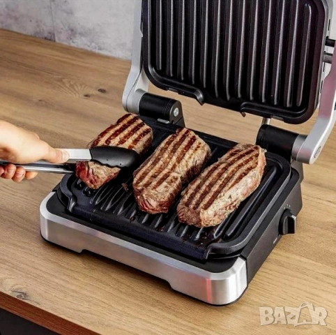 Грил Tefal OptiGrill 2в1 GC772D, снимка 5 - Тостери - 54653852