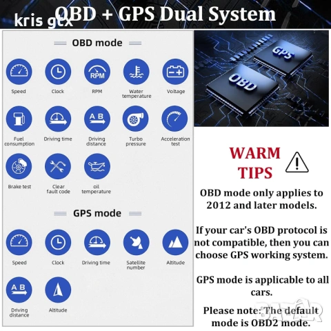 Head Up дисплей, автомобилен HUD P8, OBDII и GPS двойна система, снимка 10 - Аксесоари и консумативи - 54769184