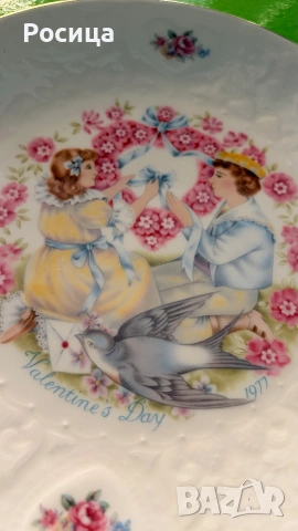 Колекционерски чинии за Свети Валентин на Royal Doulton, снимка 5 - Колекции - 54958460