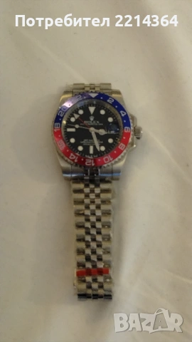 Мъжки часовник  Rolex GMT-Master ll Pepsi- с автоматичен базел-механизъм, снимка 5 - Мъжки - 54429226