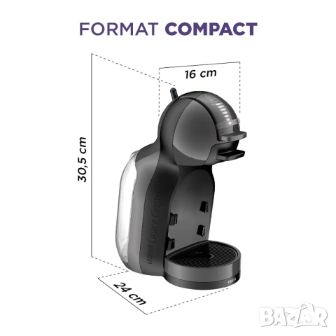 Кафемашина с капсули Krups Dolce Gusto® KP123810 MINI ME, снимка 3 - Кафемашини - 54783129