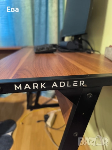 Бюро и кожен стол, снимка 3 - Бюра - 54014080