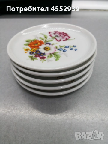 Винтидж порцеланови чинийки декоратияни, снимка 7 - Чинии - 54001628