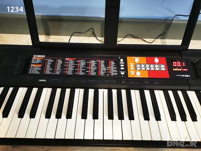 синтезатор клавир YAMAHA PSR-F51 пиано с 5 октави, снимка 2 - Синтезатори - 55375937