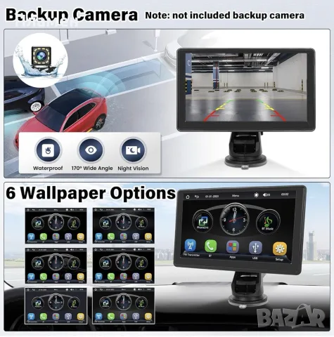 Portable Car Player A3581 7 инча с камера за заден ход нов, снимка 7 - Аксесоари и консумативи - 55596041