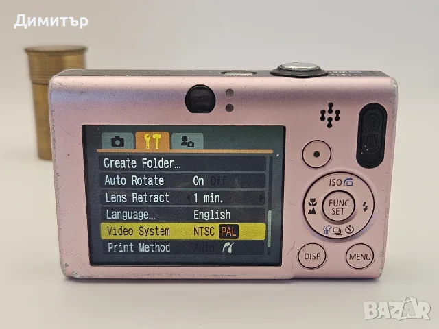 Canon Ixus 80 IS 8mp дигитален фотоапарат камера digital photo camera pink с батерия и мемори карта, снимка 15 - Фотоапарати - 55516916
