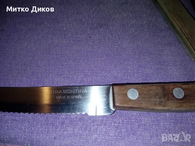 Домакински ножове 5 брой маркови за хляб -Трамонтина- Мюлер-черен, снимка 3 - Прибори за хранене, готвене и сервиране - 55569993