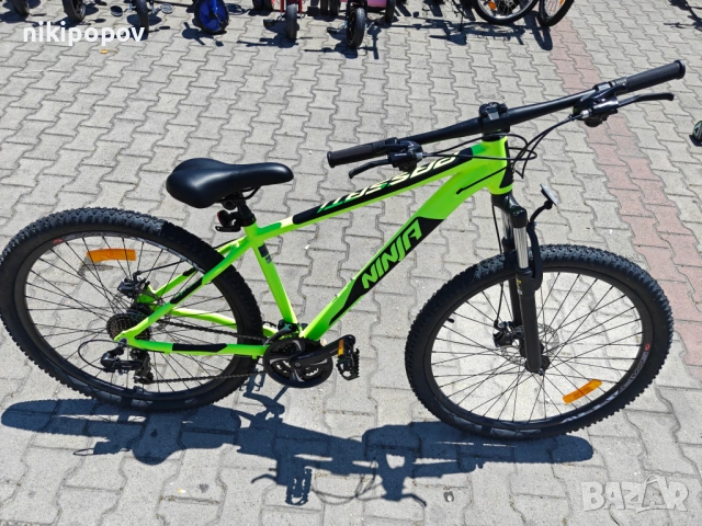 BG Алуминиев велосипед 27.5" NINJA жълт, снимка 2 - Велосипеди - 54864523