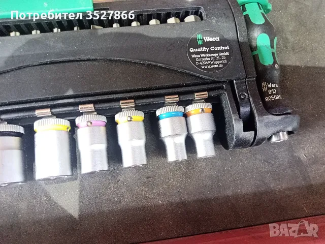 Комплект инструменти WERA TOOL-CHECK PLUS, 39 части, зелени, 1/4", снимка 4 - Гедорета - 55405642