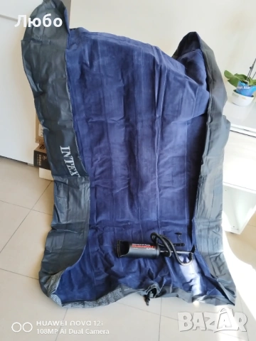 Надуваем матрак и спален чувал тип мумия 2 бр., снимка 2 - Надуваеми легла - 54225209