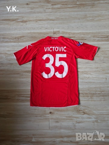 Оригинална мъжка тениска Legea x FK Crvena Zvezda / Season 12-13 (Away), снимка 3 - Тениски - 54615205