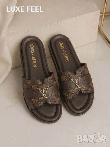 Louis VUITTON 🤍Дамски Чехли , снимка 5 - Чехли - 55132831