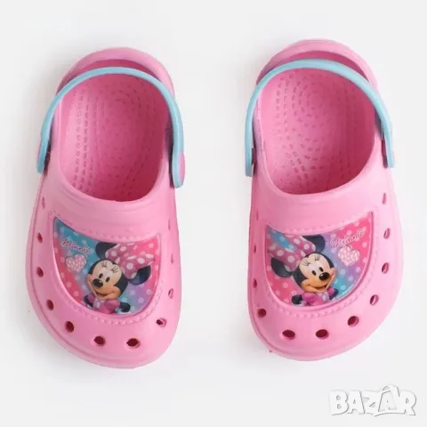Детски розови джапанки за момиче minnie лято каучук eva_1259058, снимка 2 - Детски джапанки - 55362185