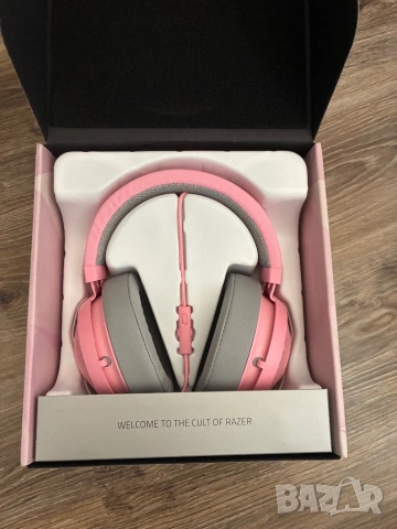 Razer Kraken V2 Pink - Гейминг слишалки, снимка 2 - Слушалки и портативни колонки - 54904040