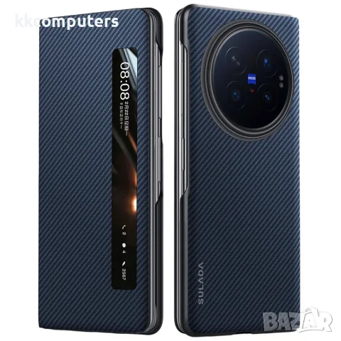 SULADA за vivo X Fold6 5G Магнитен Кожен Калъф с Прозорец, Auto Wake / Sleep и Скрийн Протектор – 3 , снимка 3 - Калъфи, кейсове - 55688549