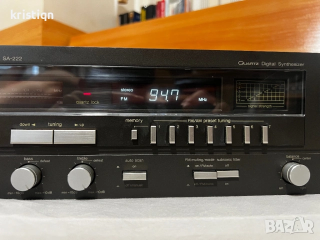 Technics SA-222 в много добро състояние, снимка 4 - Ресийвъри, усилватели, смесителни пултове - 54751303