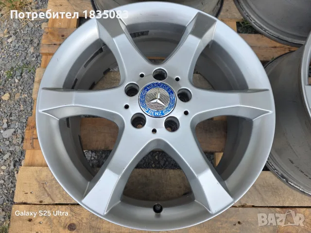 Лети джанти 17ки 5х112 Mercedes Sport Pack, снимка 5 - Гуми и джанти - 55408075
