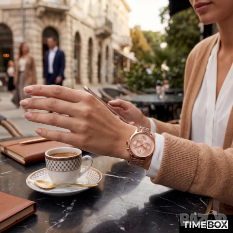 Michael Kors MK6521 Slater Chronograph Rose Gold, снимка 5 - Дамски - 38749903