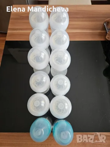 Шишета за хранене мляко Philips Avent Natural за новородени 0+ и комплект четки за почистване , снимка 4 - Прибори, съдове, шишета и биберони - 55601465