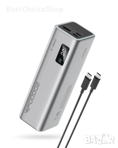 външна батерия (power bank) CUKTECH - капацитет 20 000 mAh и максимална изходна мощност от 85W