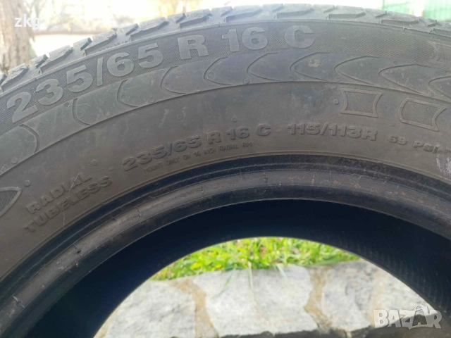 4бр. запазени летни гуми Continental 235/65 R16С, снимка 9 - Гуми и джанти - 54625917