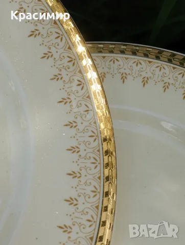 Английски порцелан Burleigh Ware (Burgess & Leigh) – чинии и каничка , снимка 5 - Антикварни и старинни предмети - 55439221