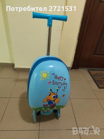 Тротинетка с детски куфар Scooter 2 в 1