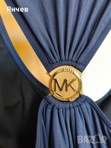 Michael Kors синя рокля М, снимка 3 - Рокли - 55002071