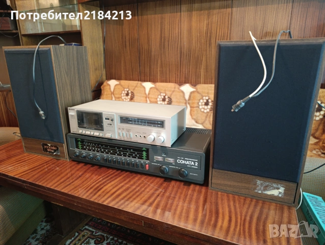 Ретро аудио сет: Стерео усилвател Соната 2 , Дек Hitachi и колони Studio 40 w, снимка 17 - Ресийвъри, усилватели, смесителни пултове - 55177106
