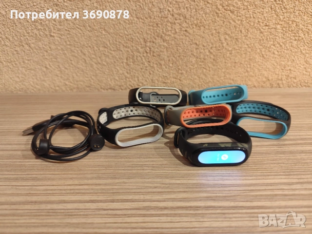 Фитнес гривна Xiaomi Mi Smart Band 6, като нов + 6 гривни и 2 зарядни, снимка 5 - Смарт гривни - 54625694