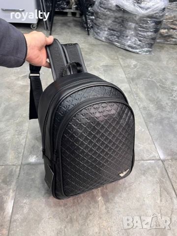 Нова Мъжка Кожена Раница Louis Vuitton Hugo Boss , снимка 4 - Раници - 55171862