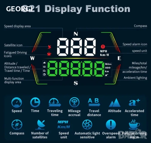 GPS Километраж G21, снимка 2 - Аксесоари и консумативи - 54486540