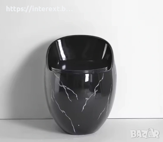 Дизайнерски моноблок с ергономична форма/ черен мрамор, снимка 2 - Други - 54073460