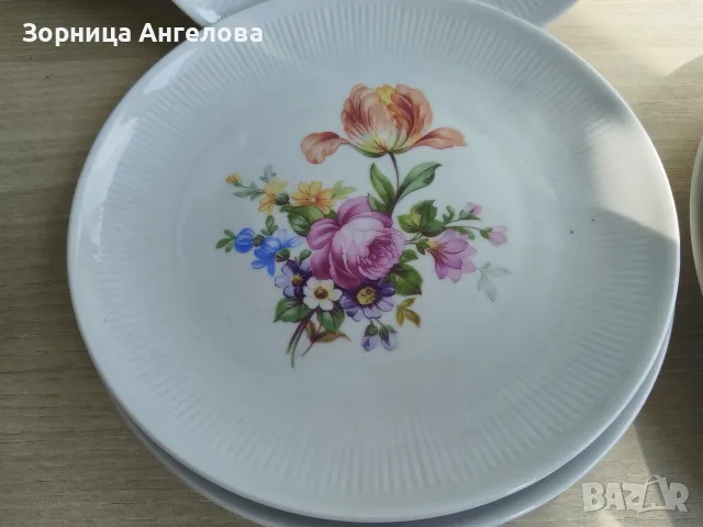 Красиви немски порцеланови чинии , снимка 6 - Чинии - 55604591