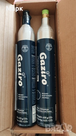 2 бутилки с винт за за машина за газирана вода