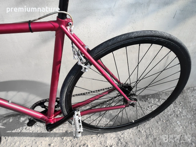 🏷️ Creme Infrared Fixie 28 / M / градски фикси шосеен велосипед от хромолибденова стомана, снимка 11 - Велосипеди - 55127843