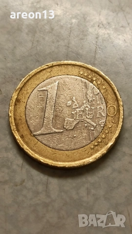 1 евро Испания 2001, снимка 2 - Нумизматика и бонистика - 54530484