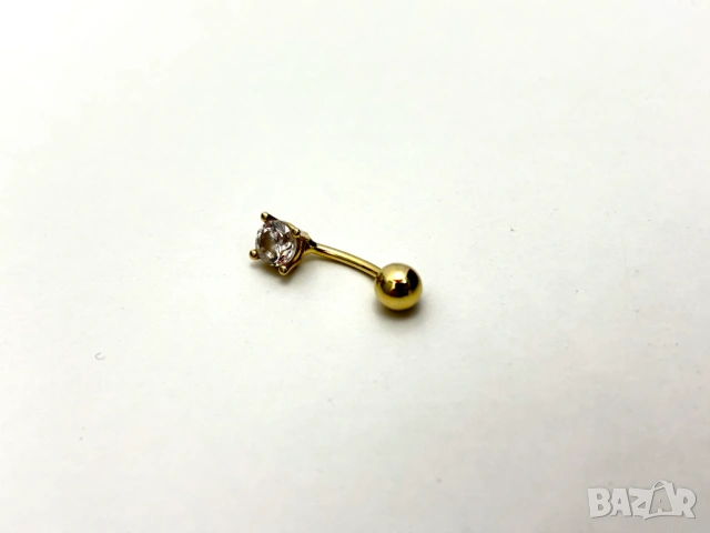Златна обеца за пъп- 1,07 грама, 14К (проба 585)