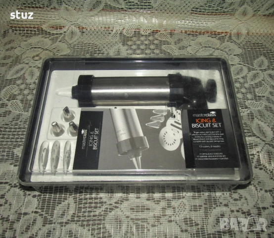 Английска кухненска преса за бисквити, сладки и гарниранеMaster class, снимка 2 - Аксесоари за кухня - 54142085