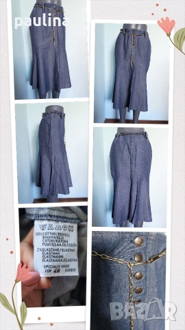 Четири броя / Маркова пола с волан H&M, Esprit, Ofelia и Italian , снимка 10 - Поли - 28635526
