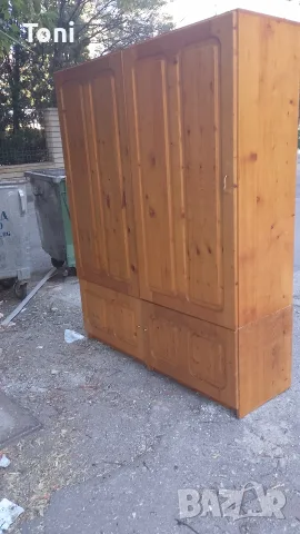 гардероб масив с шкаф гардероби с шкафове чам масивно дърво 