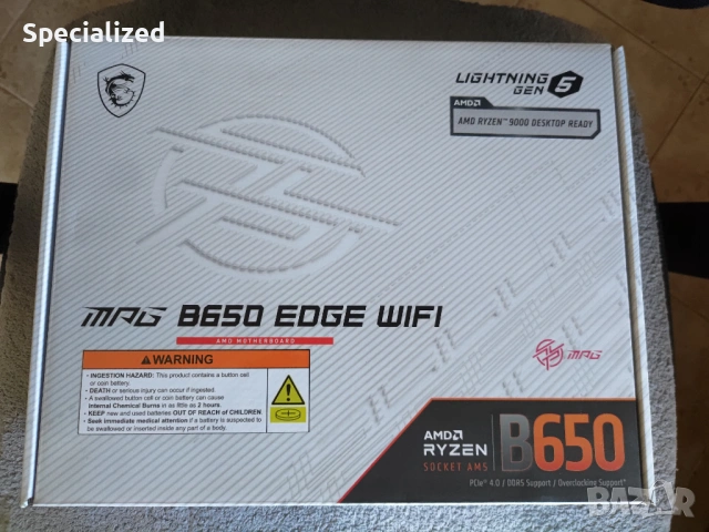 Дънна платка MSI MPG B650 Edge Wi-Fi, чисто нова.