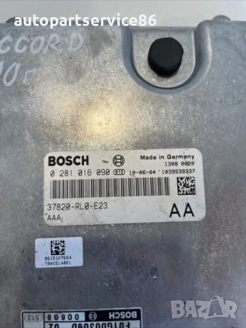 Блок за управление на двигателя ECU за Honda Accord 2.2 I-CDTI (2009) 0281016090 37820-RL0-E23, снимка 3 - Части - 54452854