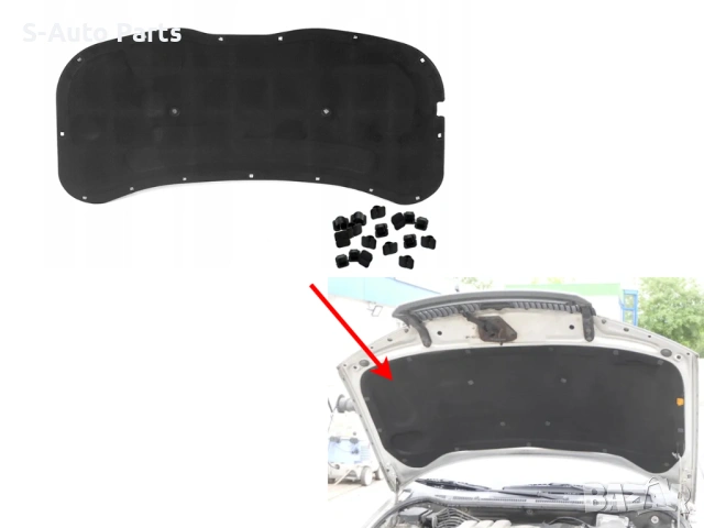 Изолация за преден капак на VW Polo 9N (2001-2009) 6Q0863835C, снимка 2 - Аксесоари и консумативи - 54037605