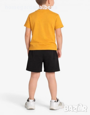 🧡 PUMA Minicats Tee And Shorts Set Orange/Black – Детски спортен комплект, снимка 2 - Комплекти за бебе - 54485095