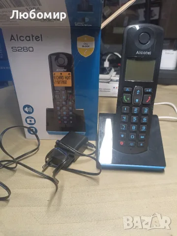Безжичен телефон Alcatel, S280, снимка 4 - Стационарни телефони и факсове - 55499475